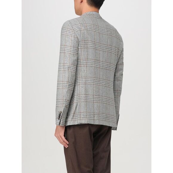Luigi Bianchi Jacket Men Grey - Picture 2 of 4